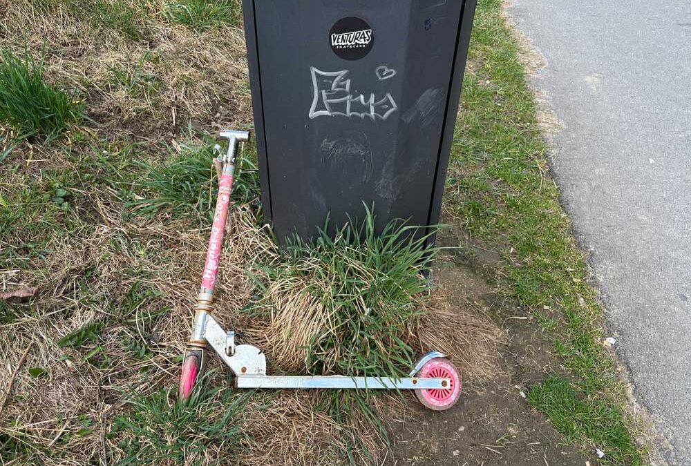 Beim Müllsammeln in Hückeswagen