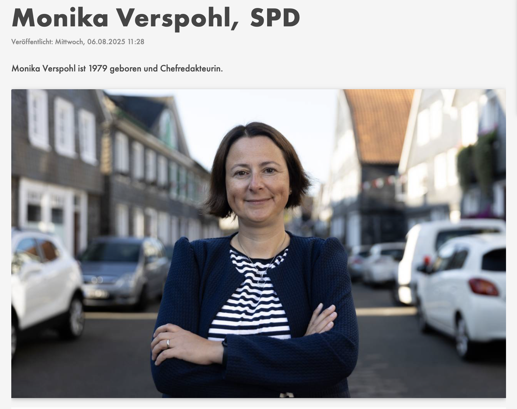 Screenshot vom Foto zu Monika Verspohls Vorstellung auf Radio Berg